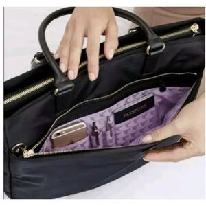 Lo & Sons Brookline 16″ Black Nylon Laptop Bag